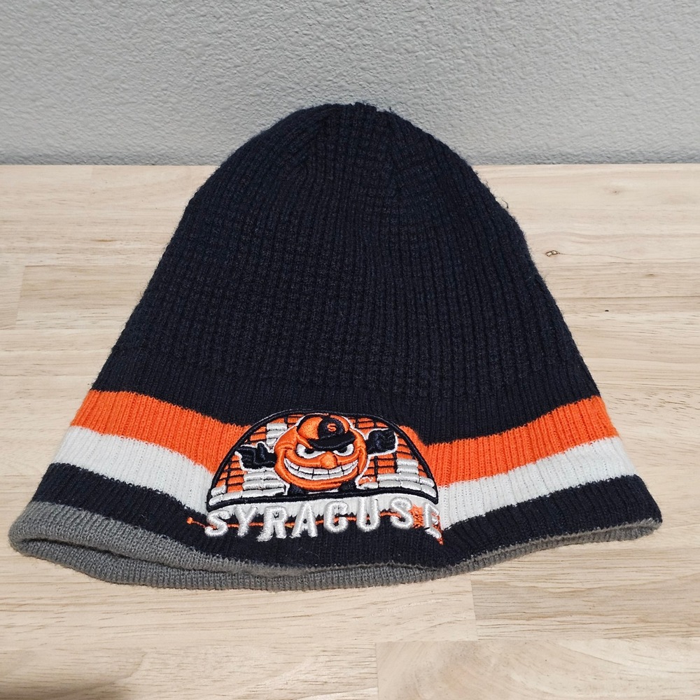 Syracuse Orange Mascot Beanie Hat Knit Winter Cap Men's One Size
